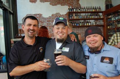 Sean and the guys from Silver City Brewing at Bailey's Tap Room